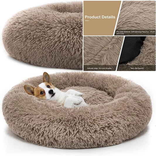 Pet Dog & Cat Bed Comfortable Donut Cuddler